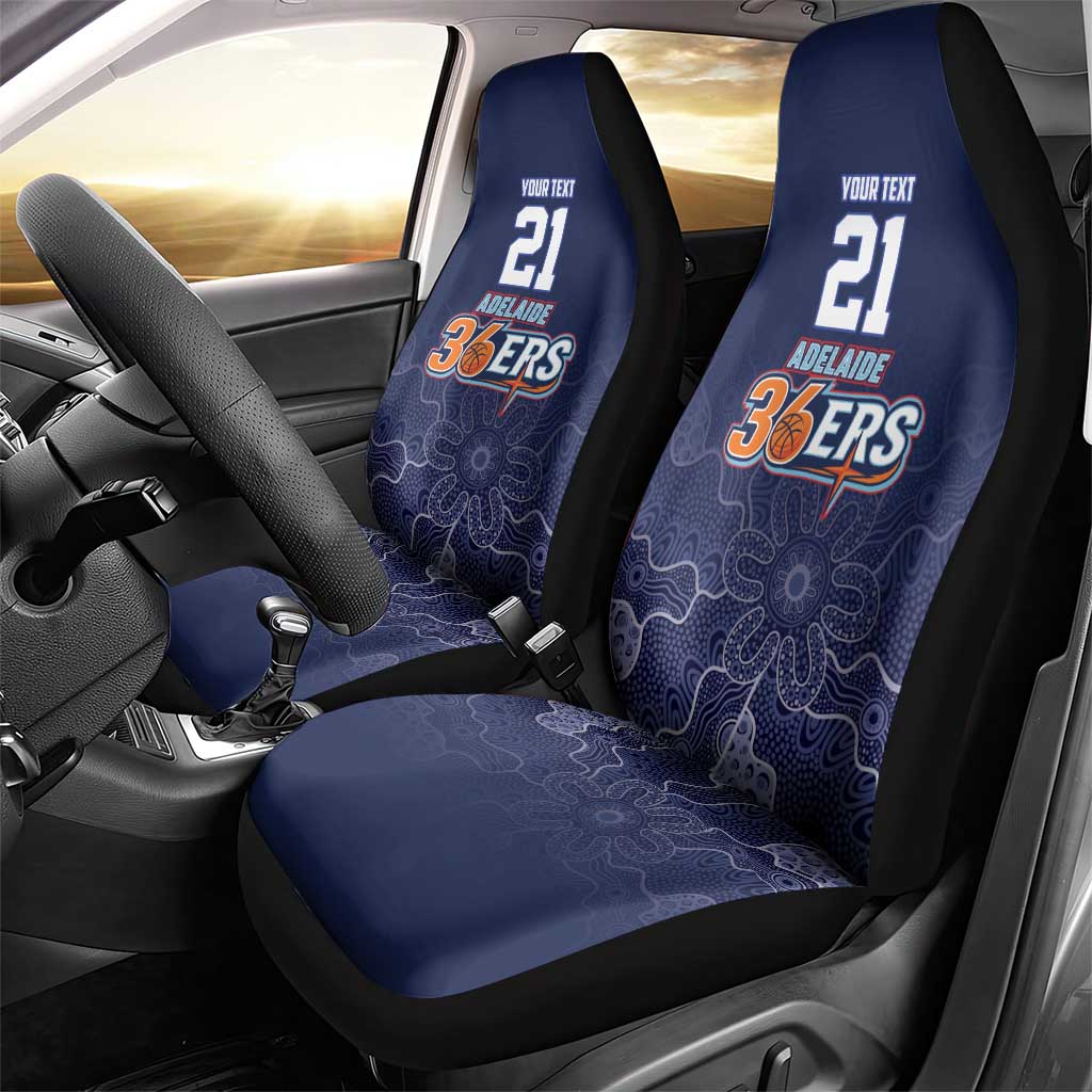Basketball Custom Adelaide Car Seat Cover Simple Australian Dot Art - Aussie Hoodie