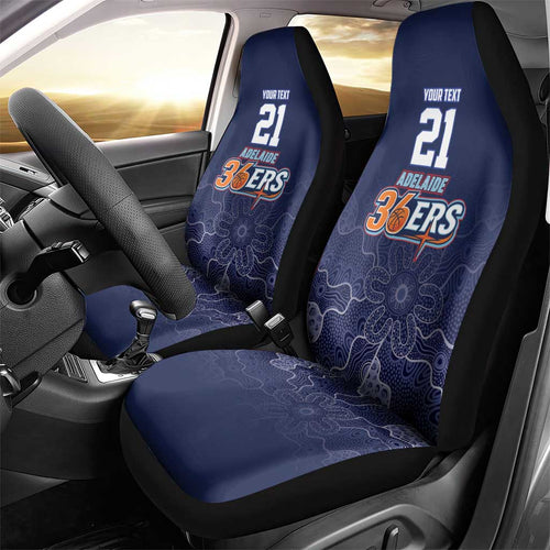 Basketball Custom Adelaide Car Seat Cover Simple Australian Dot Art - Aussie Hoodie