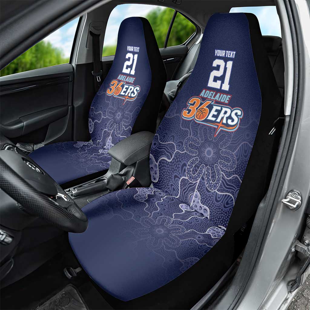 Basketball Custom Adelaide Car Seat Cover Simple Australian Dot Art - Aussie Hoodie