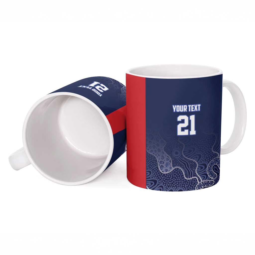 Basketball Custom Adelaide Ceramic Mug Simple Australian Dot Art - Aussie Hoodie