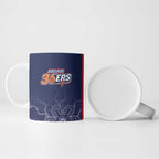 Basketball Custom Adelaide Ceramic Mug Simple Australian Dot Art - Aussie Hoodie