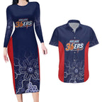 Basketball Custom Adelaide Couples Matching Long Sleeve Bodycon Dress and Hawaiian Shirt Simple Australian Dot Art - Aussie Hoodie