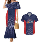 Basketball Custom Adelaide Couples Matching Mermaid Dress and Hawaiian Shirt Simple Australian Dot Art - Aussie Hoodie