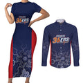 Basketball Custom Adelaide Couples Matching Short Sleeve Bodycon Dress and Long Sleeve Button Shirt Simple Australian Dot Art - Aussie Hoodie