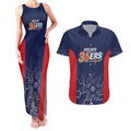 Basketball Custom Adelaide Couples Matching Tank Maxi Dress and Hawaiian Shirt Simple Australian Dot Art - Aussie Hoodie