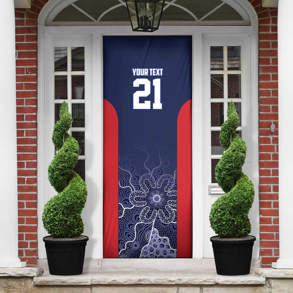 Basketball Custom Adelaide Door Cover Simple Australian Dot Art - Aussie Hoodie