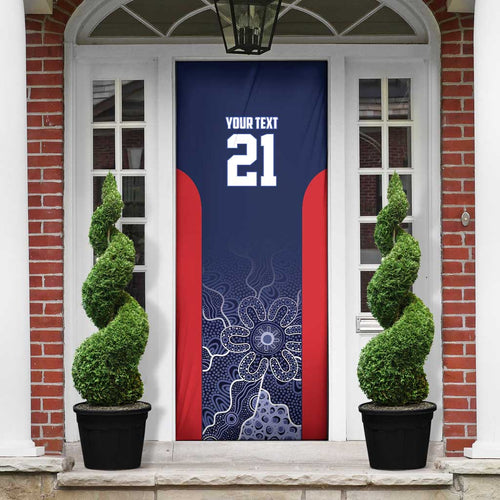 Basketball Custom Adelaide Door Cover Simple Australian Dot Art - Aussie Hoodie