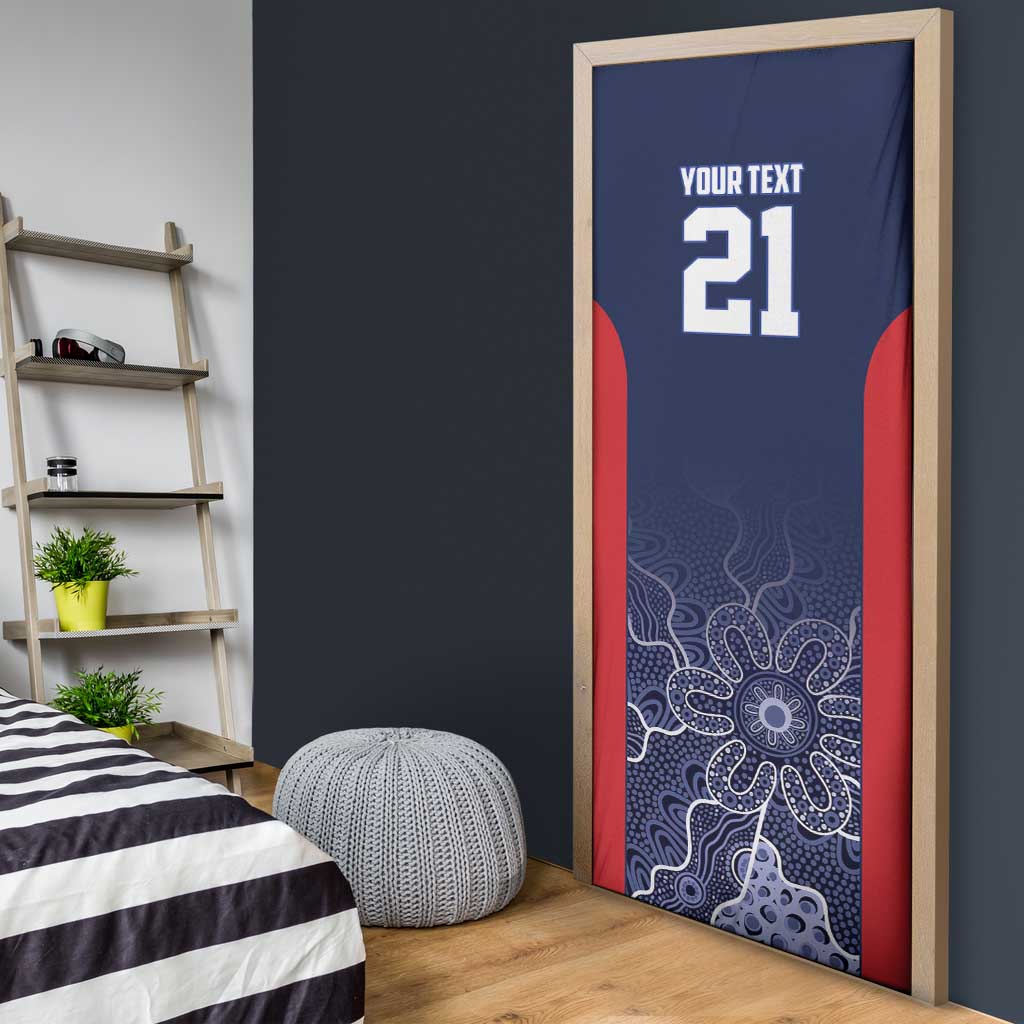 Basketball Custom Adelaide Door Cover Simple Australian Dot Art - Aussie Hoodie