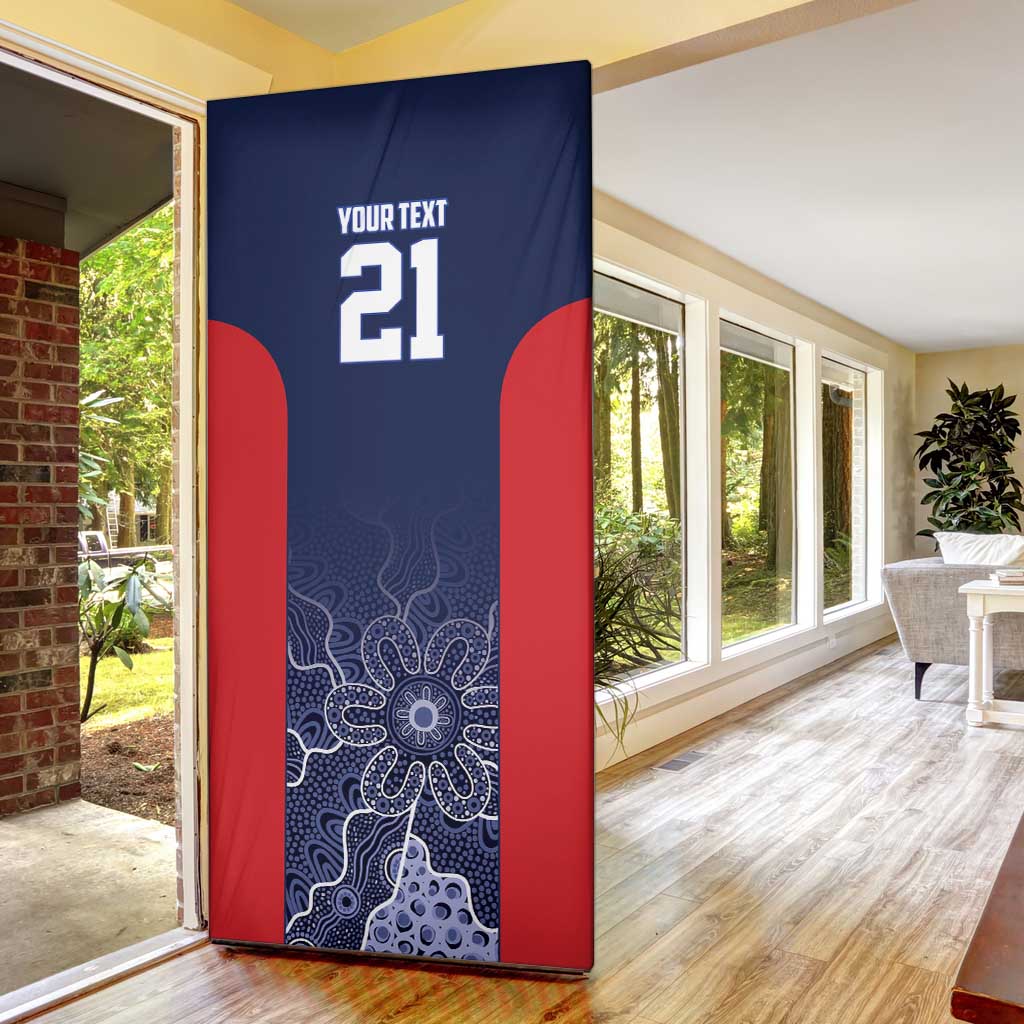 Basketball Custom Adelaide Door Cover Simple Australian Dot Art - Aussie Hoodie