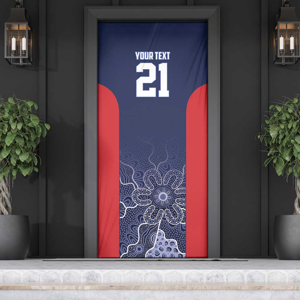 Basketball Custom Adelaide Door Cover Simple Australian Dot Art - Aussie Hoodie