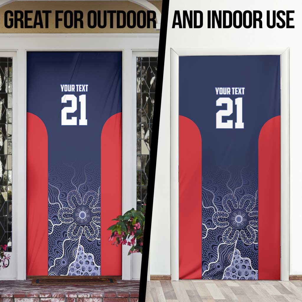 Basketball Custom Adelaide Door Cover Simple Australian Dot Art - Aussie Hoodie