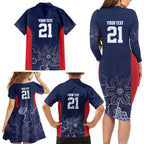 Basketball Custom Adelaide Family Matching Long Sleeve Bodycon Dress and Hawaiian Shirt Simple Australian Dot Art - Aussie Hoodie