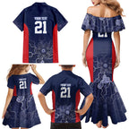 Basketball Custom Adelaide Family Matching Mermaid Dress and Hawaiian Shirt Simple Australian Dot Art - Aussie Hoodie