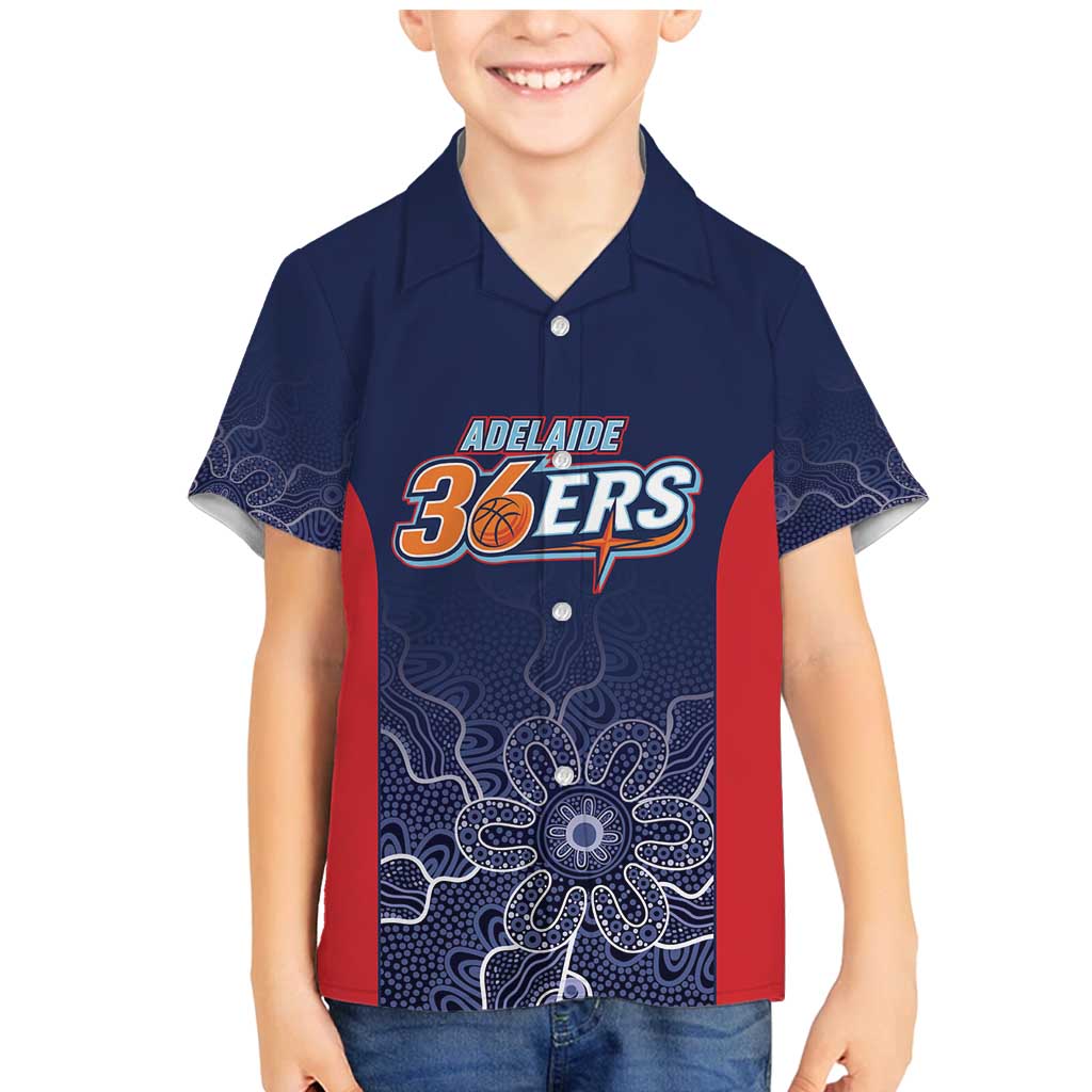 Basketball Custom Adelaide Family Matching Mermaid Dress and Hawaiian Shirt Simple Australian Dot Art - Aussie Hoodie