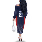 Basketball Custom Adelaide Family Matching Off The Shoulder Long Sleeve Dress and Hawaiian Shirt Simple Australian Dot Art - Aussie Hoodie