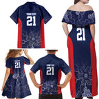 Basketball Custom Adelaide Family Matching Off Shoulder Maxi Dress and Hawaiian Shirt Simple Australian Dot Art - Aussie Hoodie