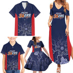 Basketball Custom Adelaide Family Matching Summer Maxi Dress and Hawaiian Shirt Simple Australian Dot Art - Aussie Hoodie