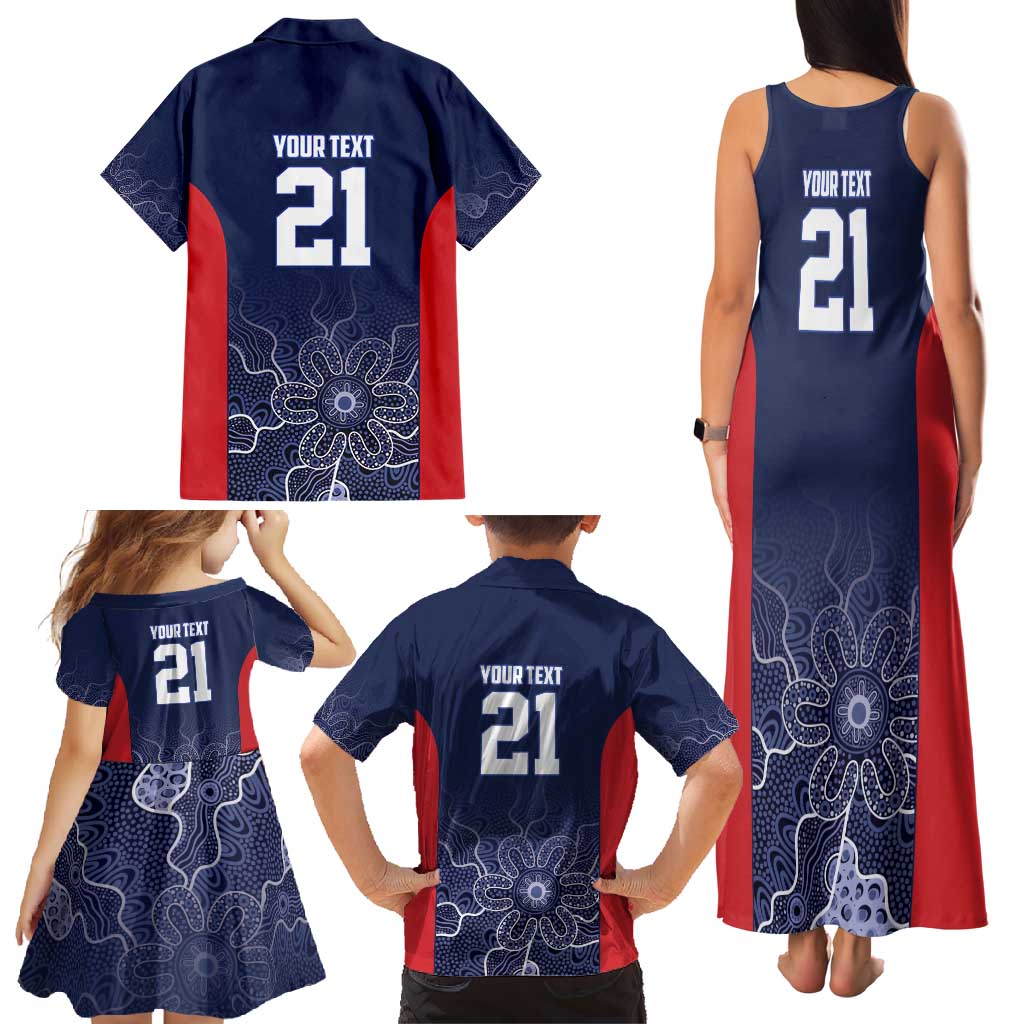 Basketball Custom Adelaide Family Matching Tank Maxi Dress and Hawaiian Shirt Simple Australian Dot Art - Aussie Hoodie