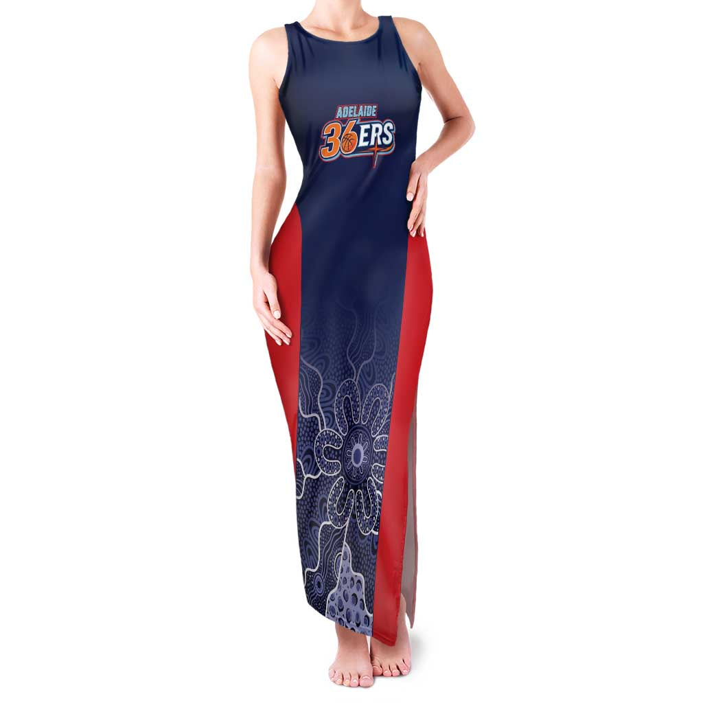 Basketball Custom Adelaide Family Matching Tank Maxi Dress and Hawaiian Shirt Simple Australian Dot Art - Aussie Hoodie