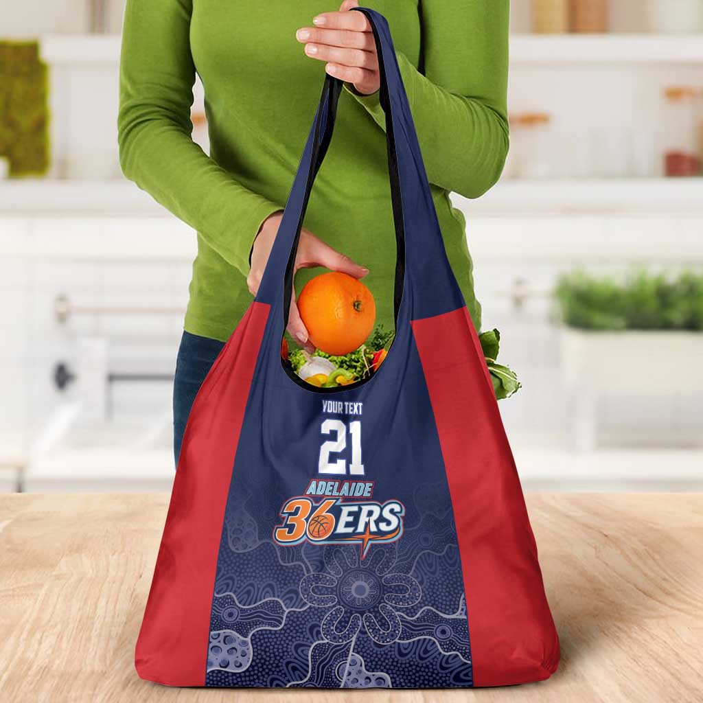 Basketball Custom Adelaide Grocery Bag Simple Australian Dot Art - Aussie Hoodie