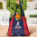 Basketball Custom Adelaide Grocery Bag Simple Australian Dot Art - Aussie Hoodie