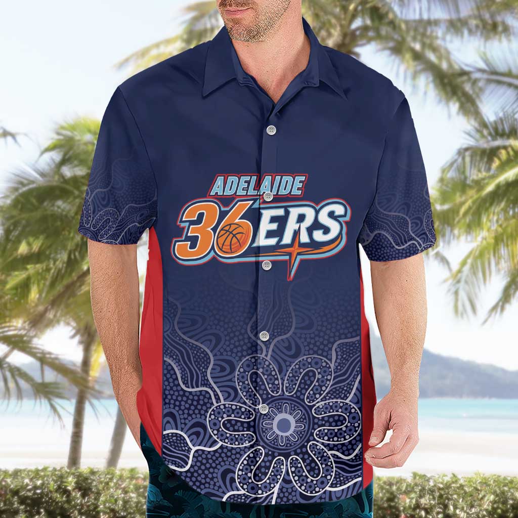 Basketball Custom Adelaide Hawaiian Shirt Simple Australian Dot Art - Aussie Hoodie