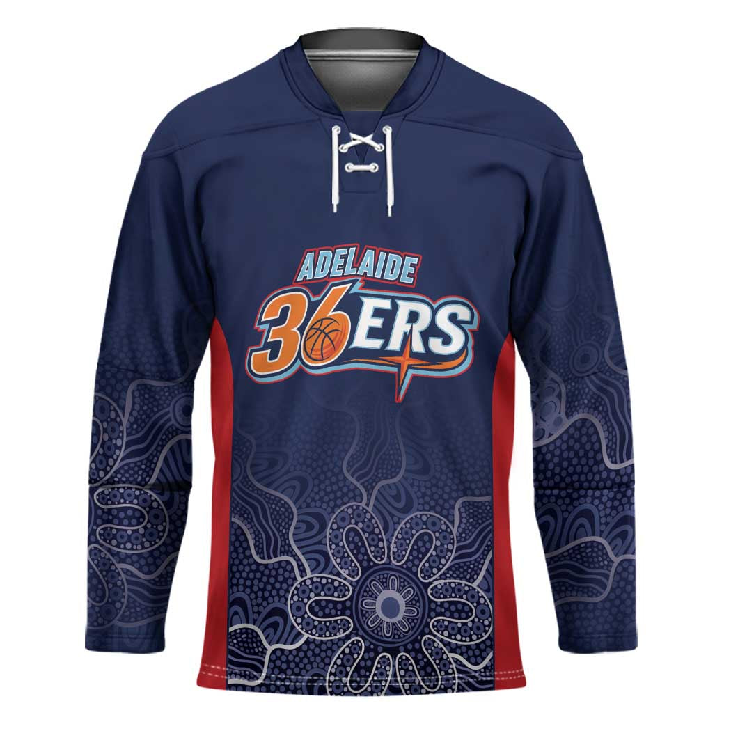 Basketball Custom Adelaide Hockey Jersey Simple Australian Dot Art - Aussie Hoodie