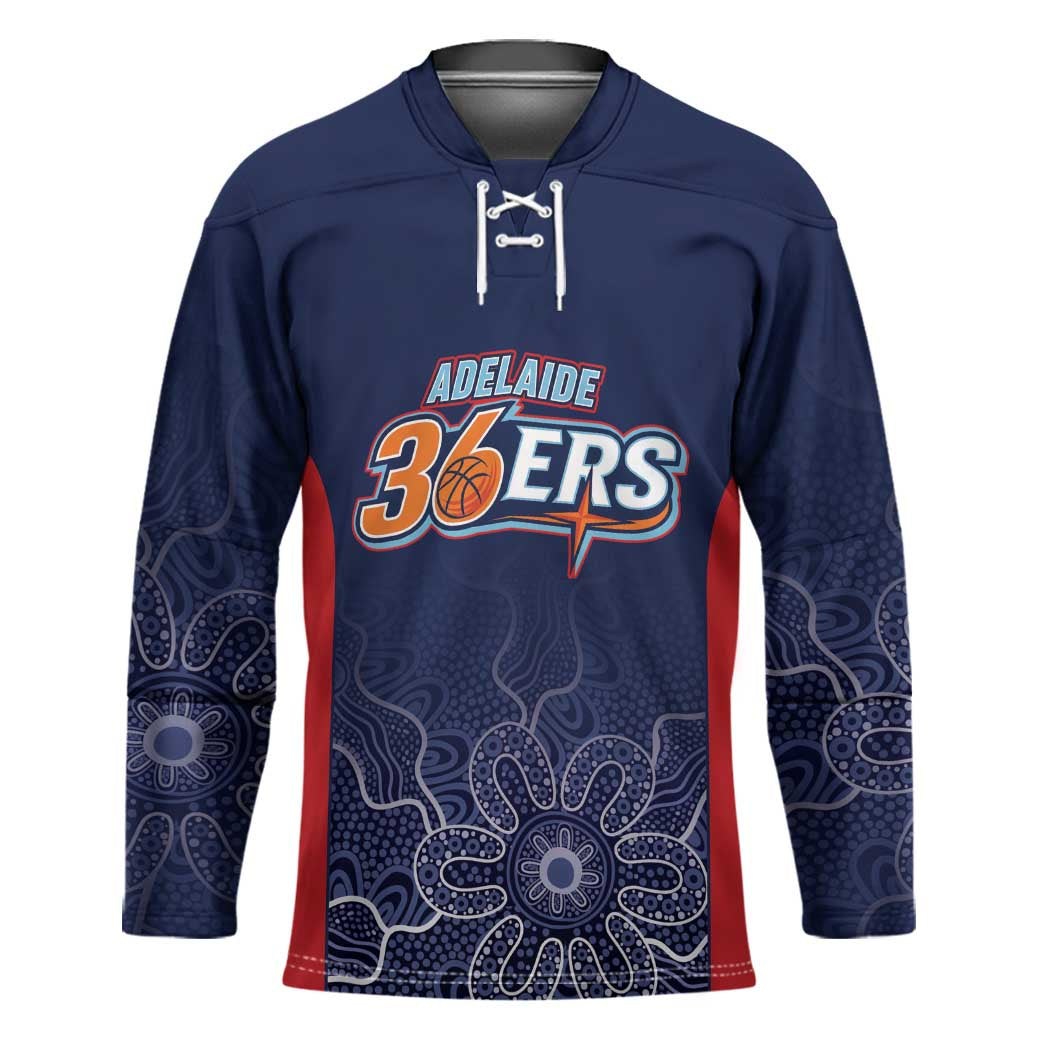 Basketball Custom Adelaide Hockey Jersey Simple Australian Dot Art - Aussie Hoodie