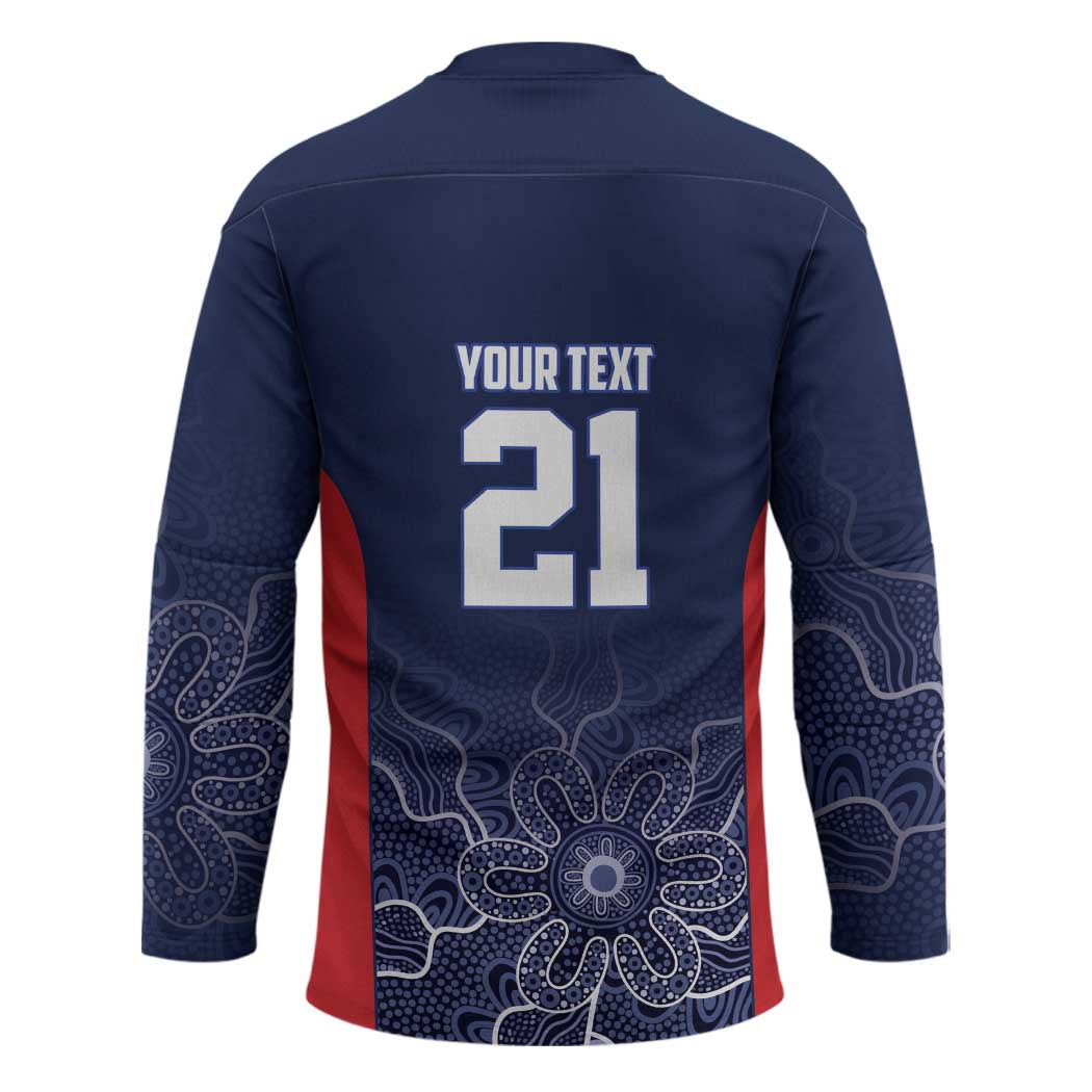 Basketball Custom Adelaide Hockey Jersey Simple Australian Dot Art - Aussie Hoodie
