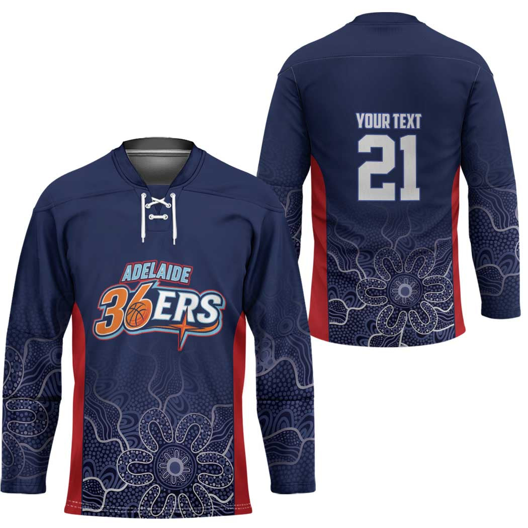Basketball Custom Adelaide Hockey Jersey Simple Australian Dot Art - Aussie Hoodie