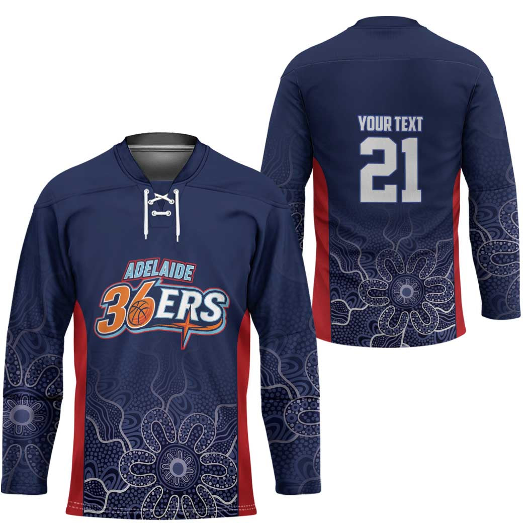 Basketball Custom Adelaide Hockey Jersey Simple Australian Dot Art - Aussie Hoodie
