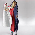 Basketball Custom Adelaide Hooded Blanket Simple Australian Dot Art - Aussie Hoodie