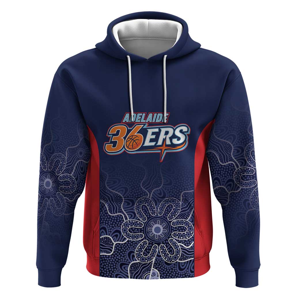 Basketball Custom Adelaide Hoodie Simple Australian Dot Art - Aussie Hoodie