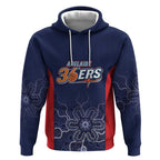 Basketball Custom Adelaide Hoodie Simple Australian Dot Art - Aussie Hoodie
