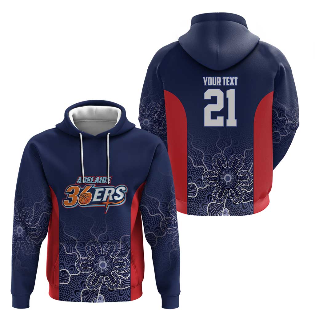 Basketball Custom Adelaide Hoodie Simple Australian Dot Art - Aussie Hoodie