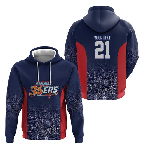Basketball Custom Adelaide Hoodie Simple Australian Dot Art - Aussie Hoodie