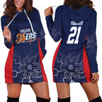 Basketball Custom Adelaide Hoodie Dress Simple Australian Dot Art - Aussie Hoodie