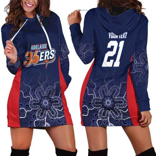 Basketball Custom Adelaide Hoodie Dress Simple Australian Dot Art - Aussie Hoodie