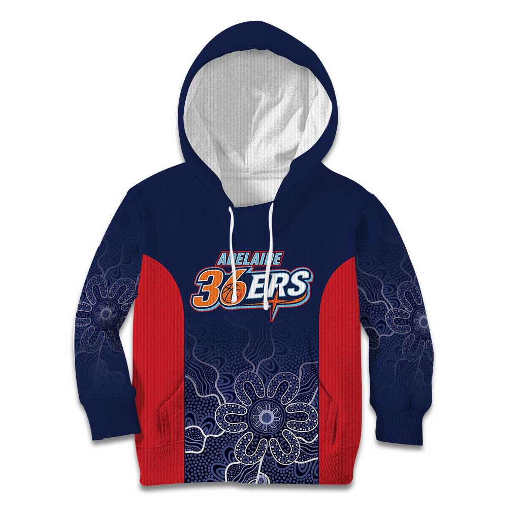 Basketball Custom Adelaide Kid Hoodie Simple Australian Dot Art - Aussie Hoodie