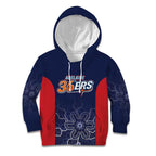 Basketball Custom Adelaide Kid Hoodie Simple Australian Dot Art - Aussie Hoodie