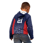 Basketball Custom Adelaide Kid Hoodie Simple Australian Dot Art - Aussie Hoodie