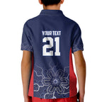 Basketball Custom Adelaide Kid Polo Shirt Simple Australian Dot Art - Aussie Hoodie