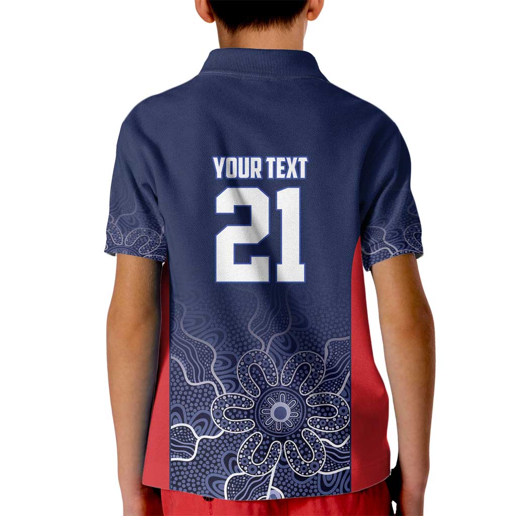 Basketball Custom Adelaide Kid Polo Shirt Simple Australian Dot Art - Aussie Hoodie