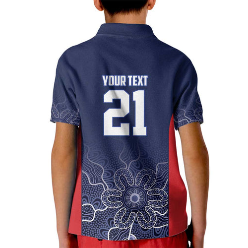 Basketball Custom Adelaide Kid Polo Shirt Simple Australian Dot Art - Aussie Hoodie