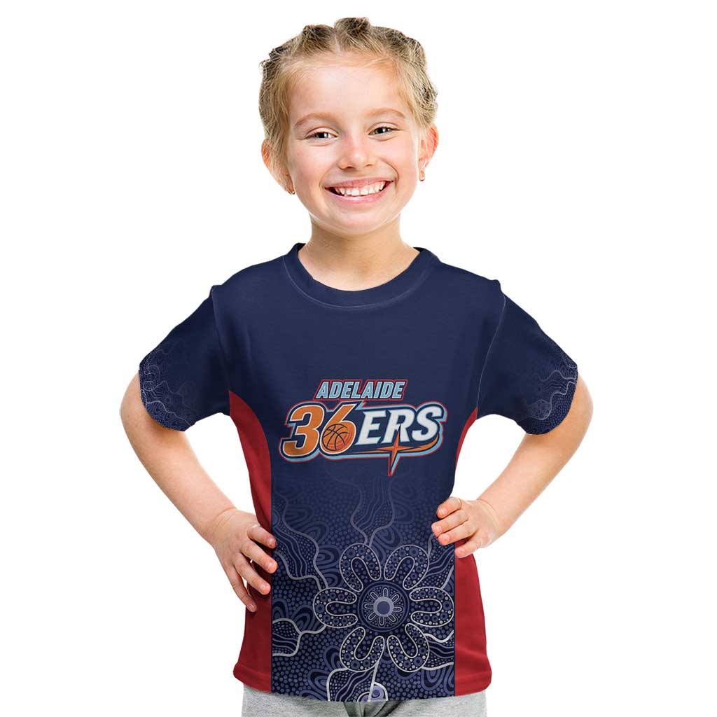 Basketball Custom Adelaide Kid T Shirt Simple Australian Dot Art - Aussie Hoodie