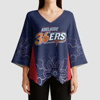Basketball Custom Adelaide Kimono Sleeve Blouse Simple Australian Dot Art - Aussie Hoodie