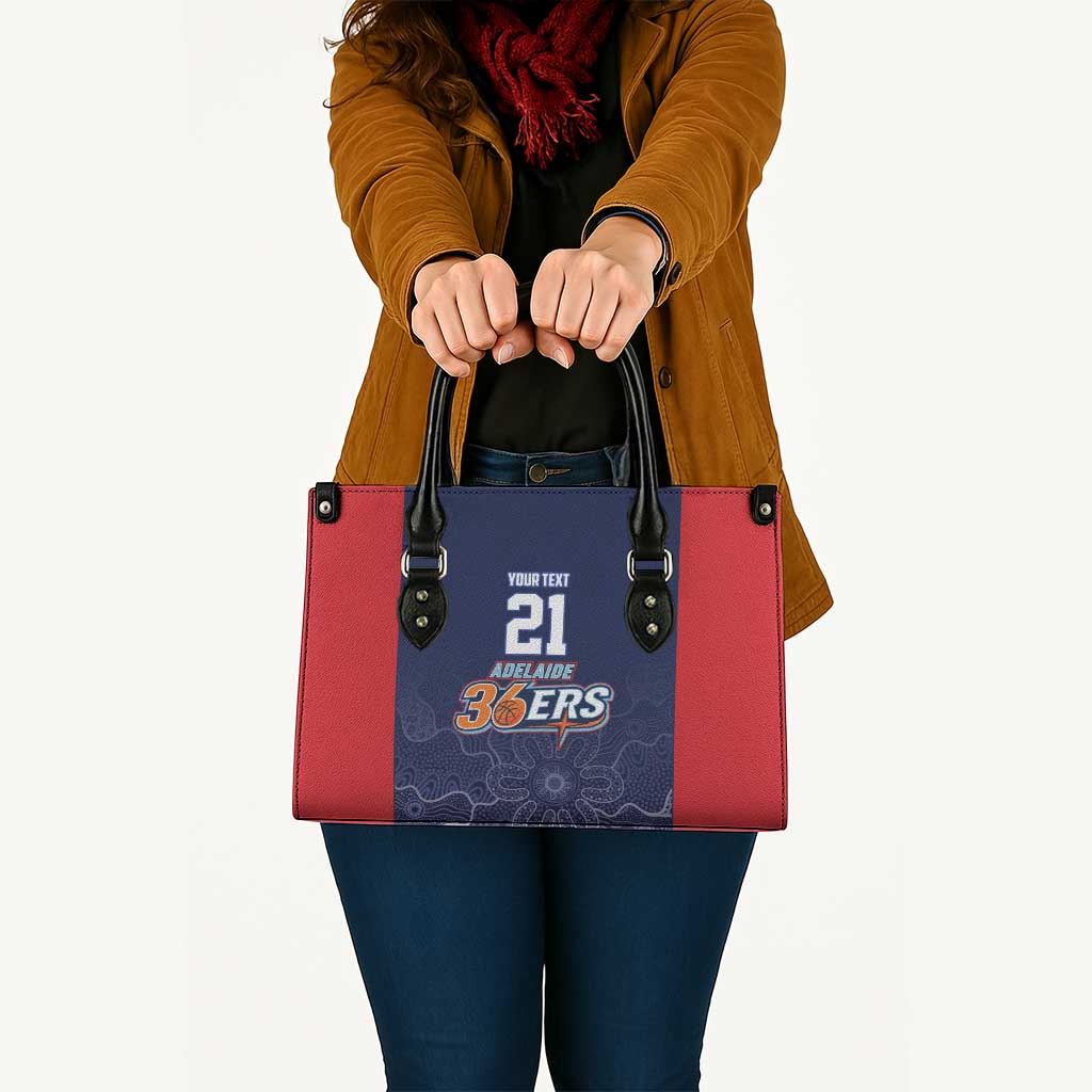 Basketball Custom Adelaide Leather Bag Simple Australian Dot Art - Aussie Hoodie
