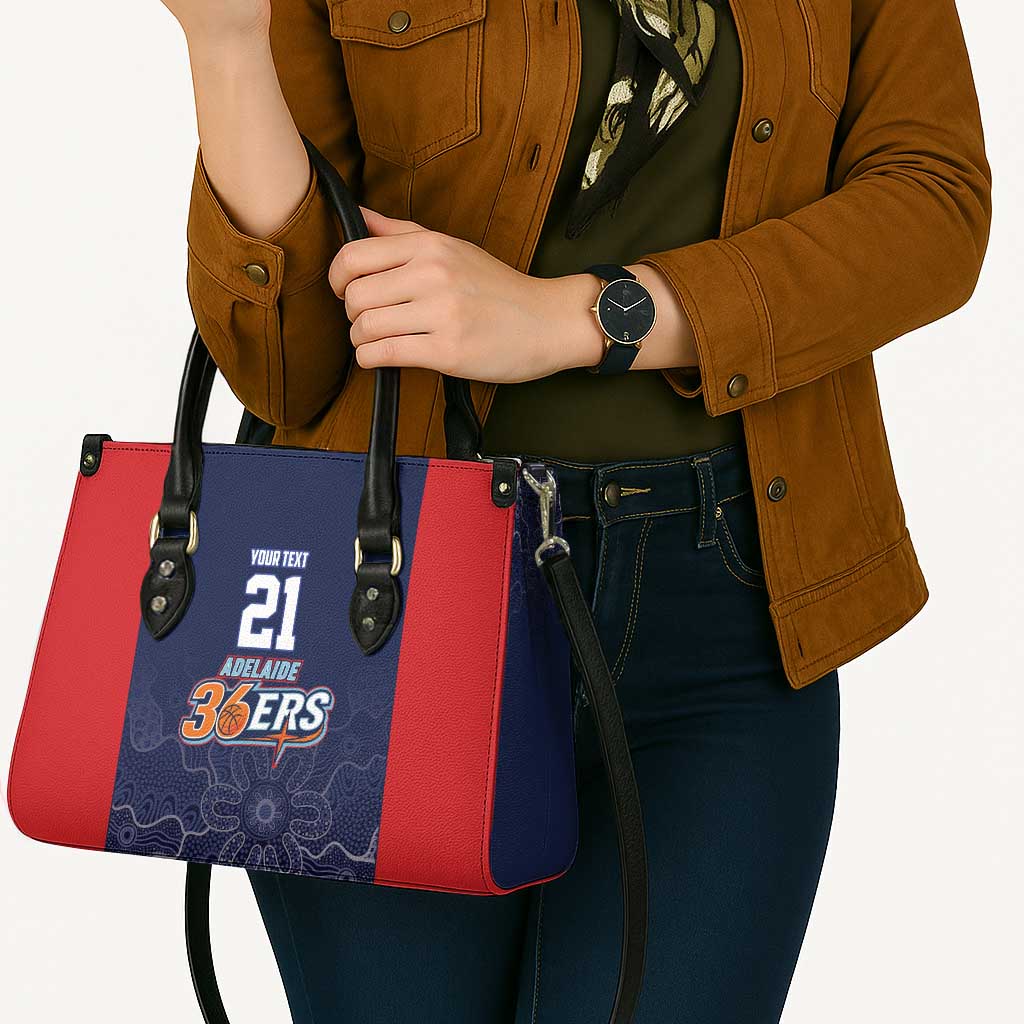 Basketball Custom Adelaide Leather Bag Simple Australian Dot Art - Aussie Hoodie