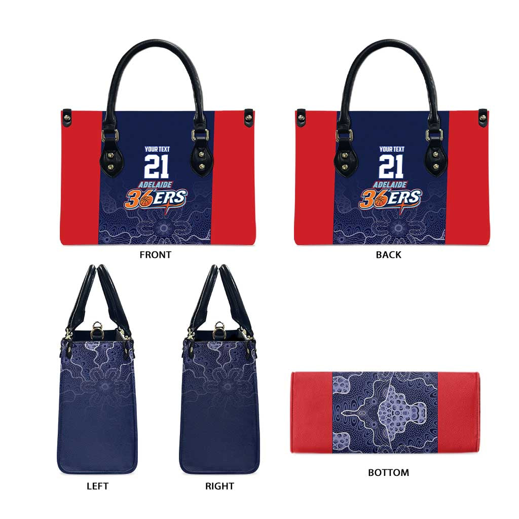 Basketball Custom Adelaide Leather Bag Simple Australian Dot Art - Aussie Hoodie