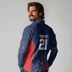 Basketball Custom Adelaide Long Sleeve Polo Shirt Simple Australian Dot Art - Aussie Hoodie
